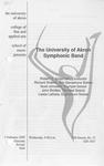 University of Akron Symphonic Band (Feb 3, 1999) by Robert D. Jorgensen